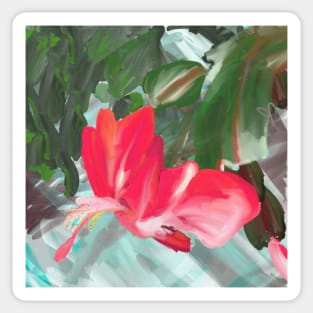 Christmas Cactus Sticker